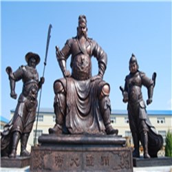 铜关公雕塑摆件批发
