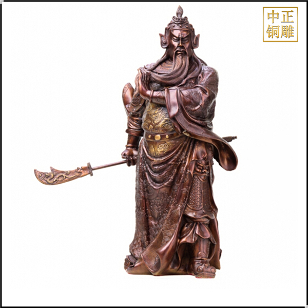 紫铜提刀关公像铸造.jpg