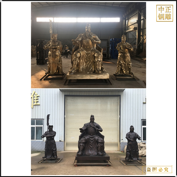 铸造关公铜像