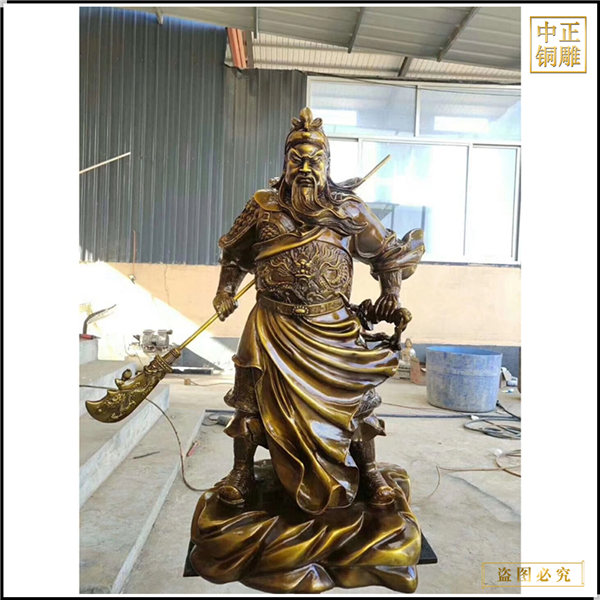 关羽大号铜雕像