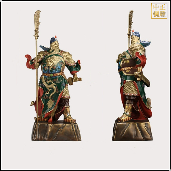 彩绘站像关公铜雕塑.jpg